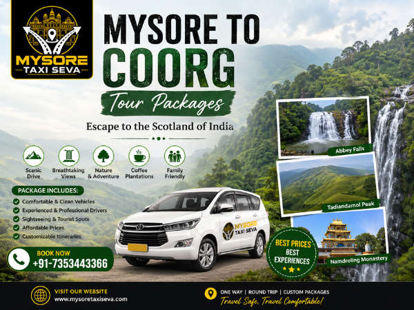 Mysore to Coorg Tour Package