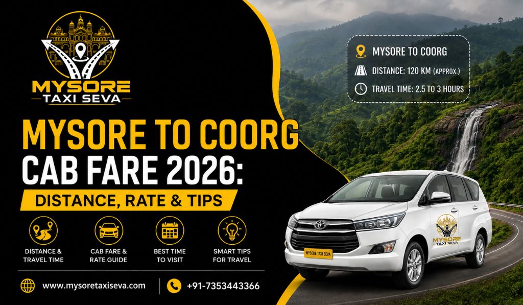 Mysore to Coorg Cab Fare
